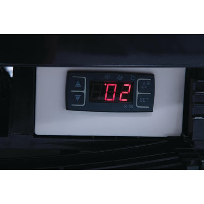 Polar C-Series Curved Door Display Fridge 235Ltr Black • PAS-DP289-A