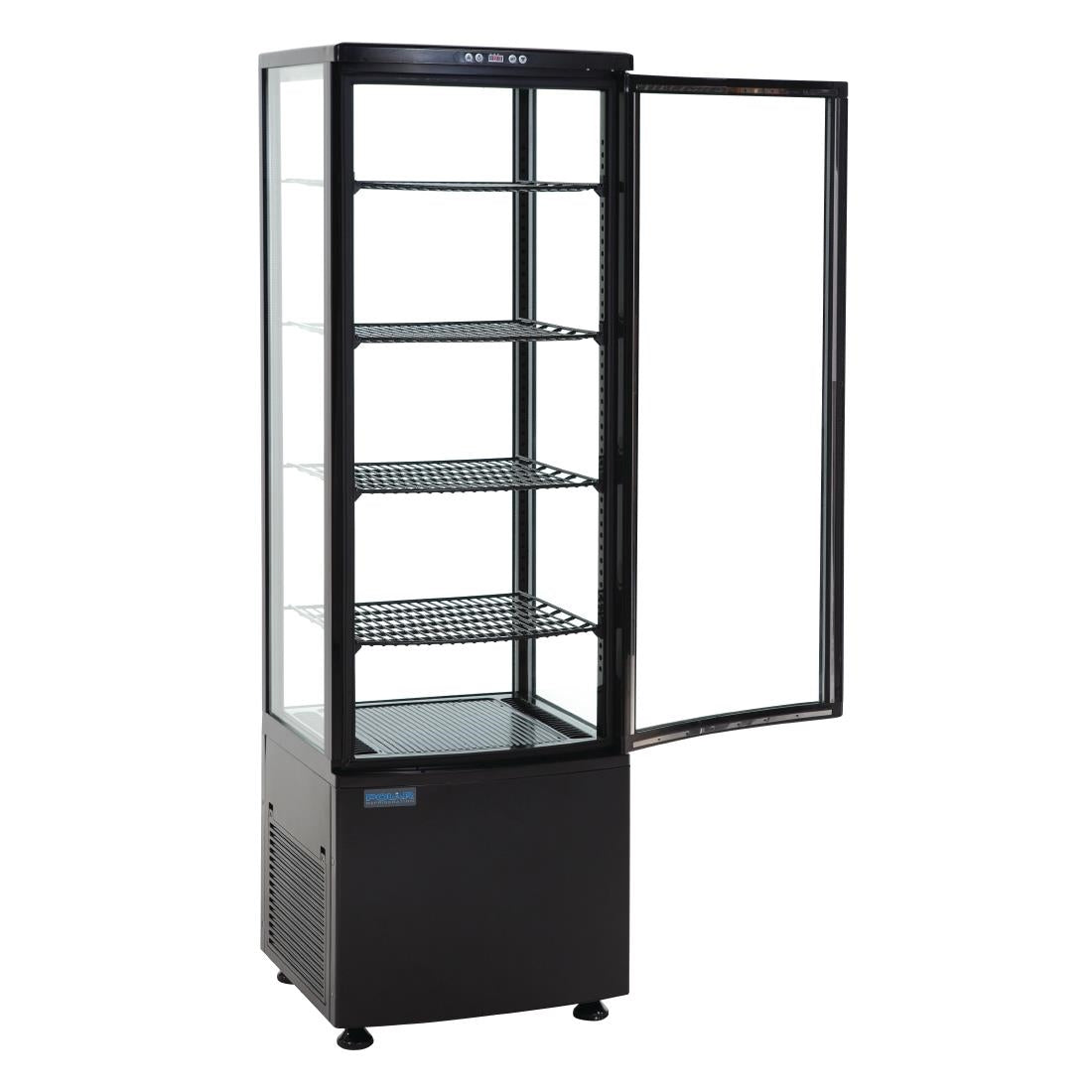 Polar C-Series Curved Door Display Fridge 235Ltr Black • PAS-DP289-A