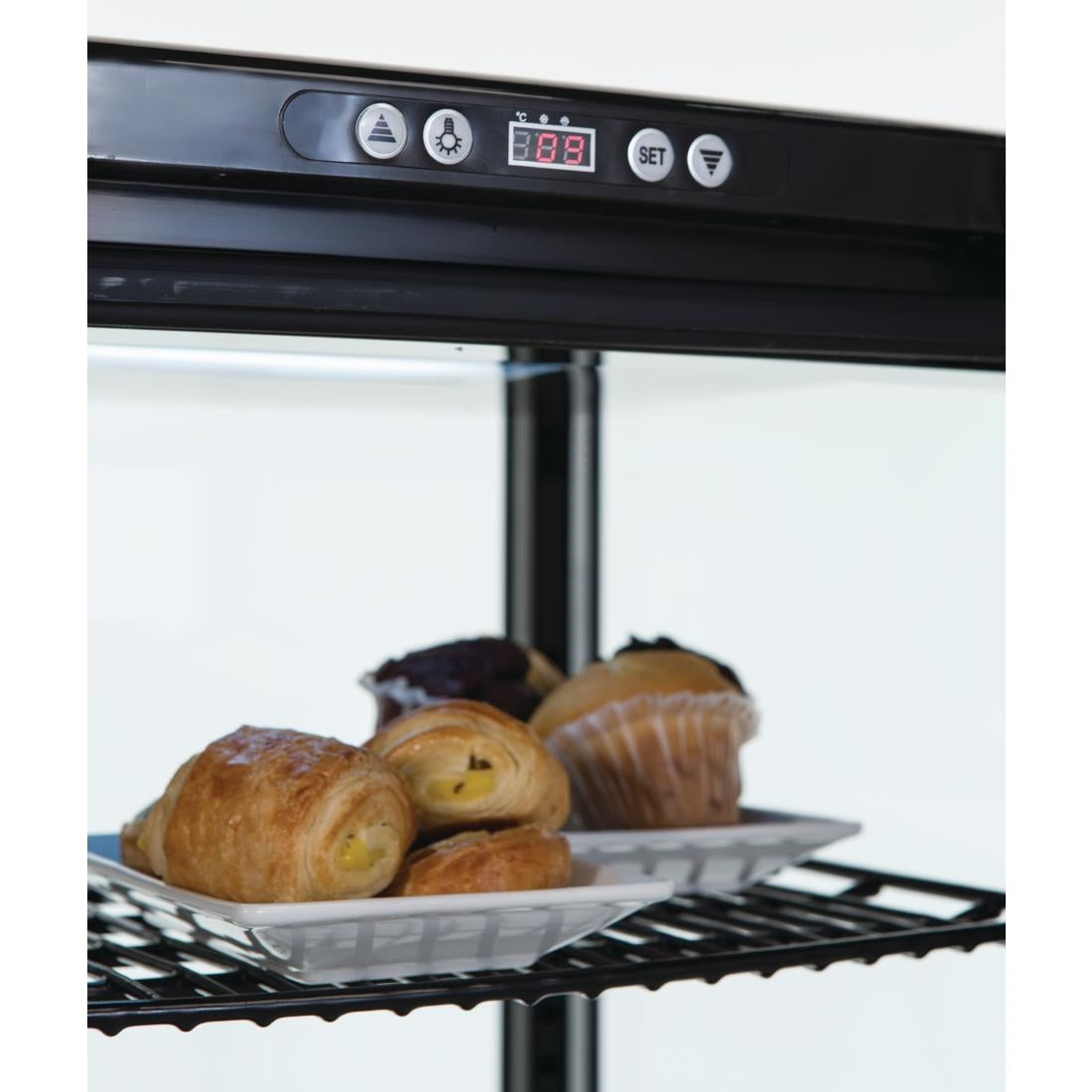 Polar C-Series Curved Door Display Fridge 235Ltr Black • PAS-DP289-A
