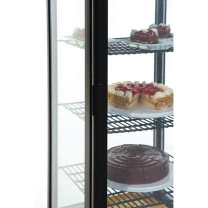 Polar C-Series Curved Door Display Fridge 235Ltr Black • PAS-DP289-A