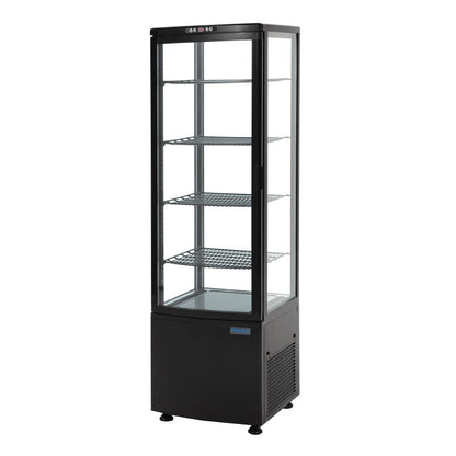Polar C-Series Curved Door Display Fridge 235Ltr Black • PAS-DP289-A