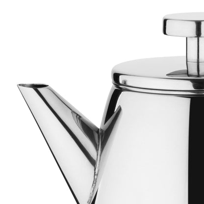 Olympia Conical Insulated Stainless Steel Teapot with Filter 350ml • PAS-DP600