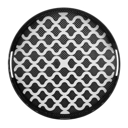 Olympia Kristallon PC Round Non Slip Tray With Handles 405mm • PAS-DP666