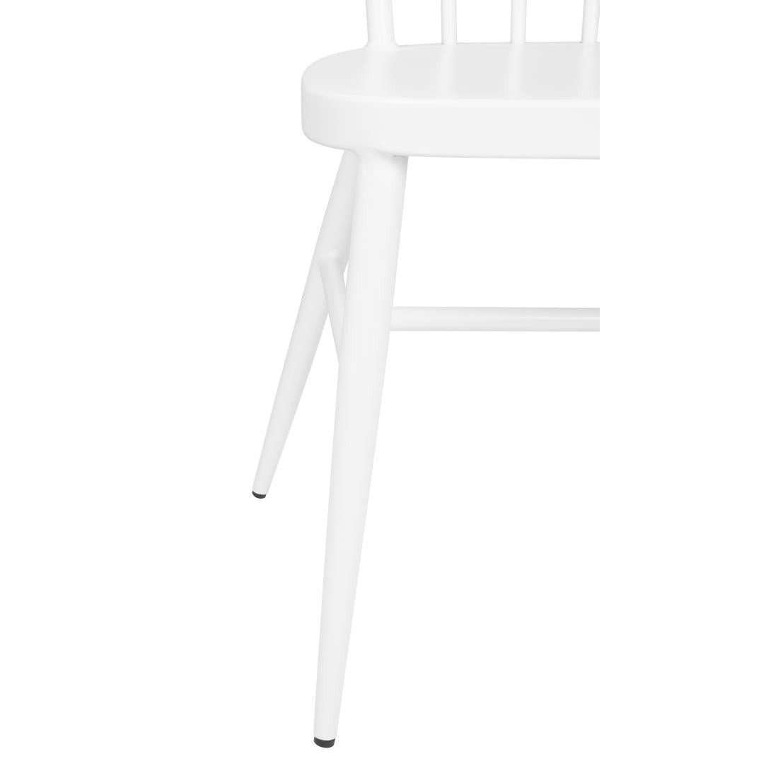 Bolero Windsor Aluminium White Chairs White (4 Pack) (Pack Quantity: 4) • PAS-DP718