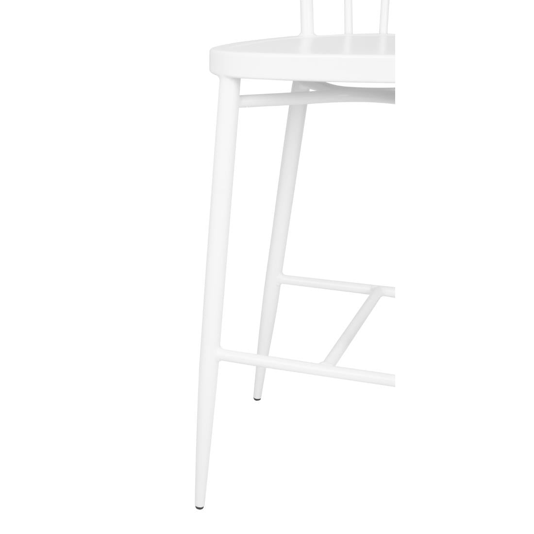 Bolero Windsor Aluminium White High Stools (2 Pack) (Pack Quantity: 2) • PAS-DP719