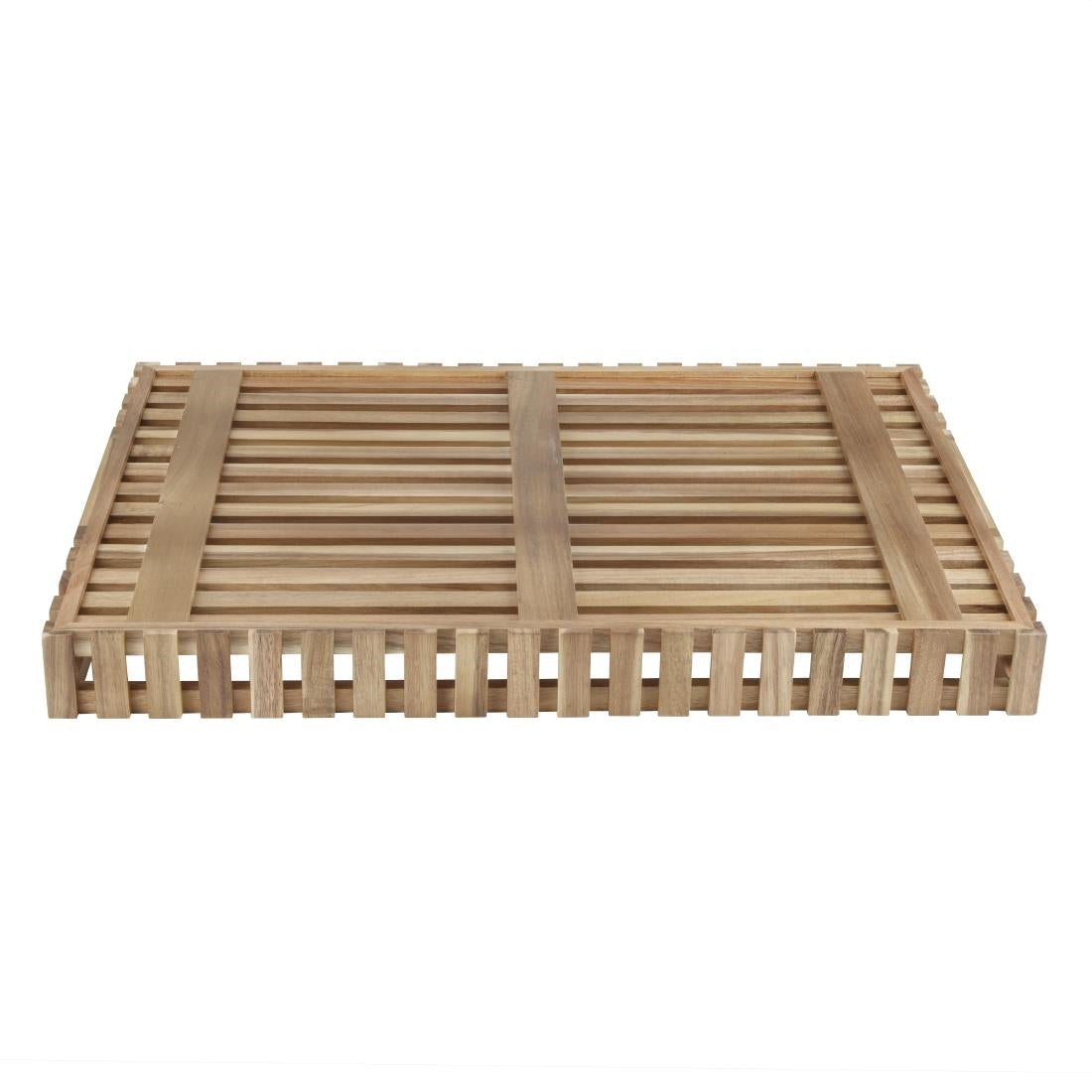 Olympia Acacia Large Storage Box 510x356mm (510(L)x356(W)x50(D)mm / 20x14x1.9") • PAS-DP881