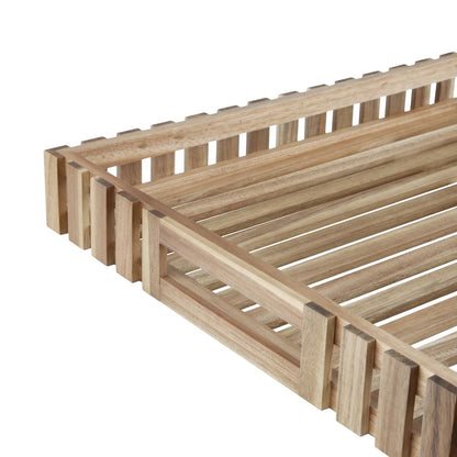 Olympia Acacia Large Storage Box 510x356mm (510(L)x356(W)x50(D)mm / 20x14x1.9") • PAS-DP881