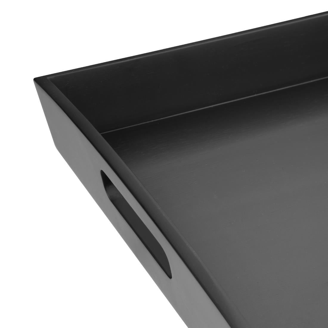 Olympia Bamboo Black Large Serving Tray 510x350mm (510(L)x350(W)x70(D)mm / 20x13.7x2.7") • PAS-DP883