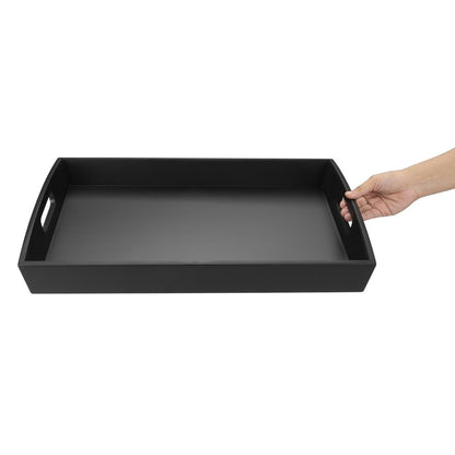 Olympia Bamboo Black Large Serving Tray 510x350mm (510(L)x350(W)x70(D)mm / 20x13.7x2.7") • PAS-DP883