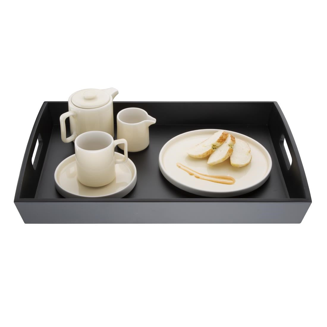 Olympia Bamboo Black Large Serving Tray 510x350mm (510(L)x350(W)x70(D)mm / 20x13.7x2.7") • PAS-DP883