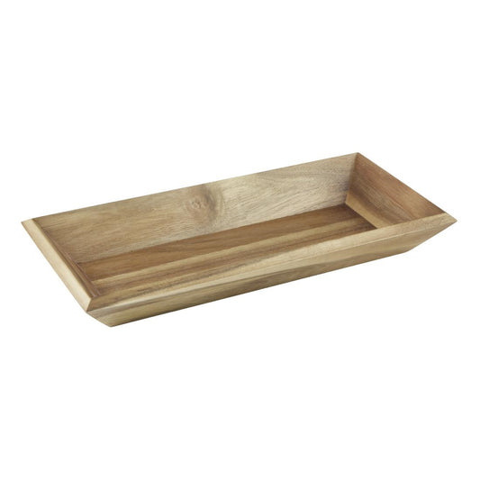 Olympia Acacia Rectangular Tray 380x180mm (380(L)x180(W)x50(D)mm / 14.9x7x1.9") • PAS-DP884