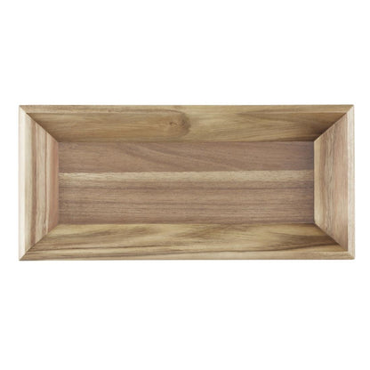 Olympia Acacia Rectangular Tray 380x180mm (380(L)x180(W)x50(D)mm / 14.9x7x1.9") • PAS-DP884