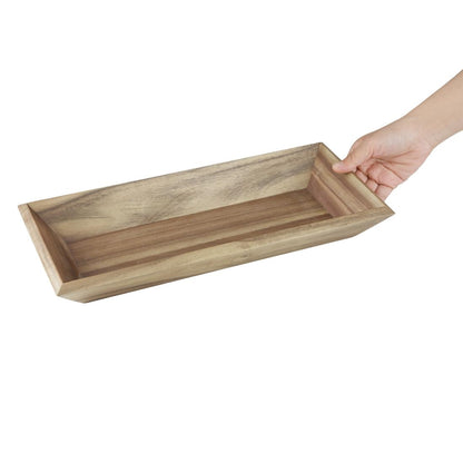 Olympia Acacia Rectangular Tray 380x180mm (380(L)x180(W)x50(D)mm / 14.9x7x1.9") • PAS-DP884