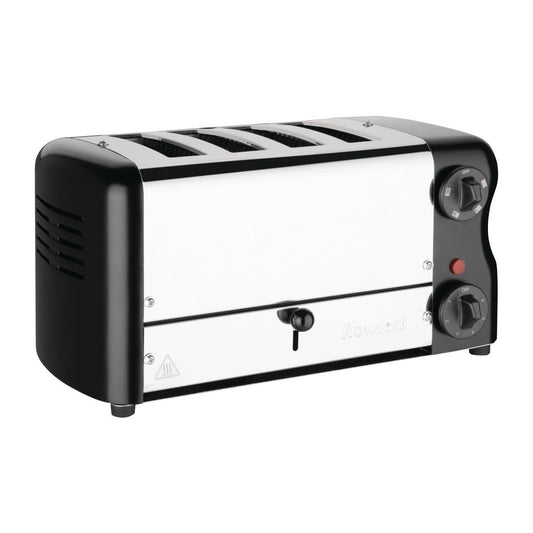 Rowlett Esprit 4 Slot Toaster Jet Black w/2x Additional Elements & Sandwich Cage • PAS-CH183-A