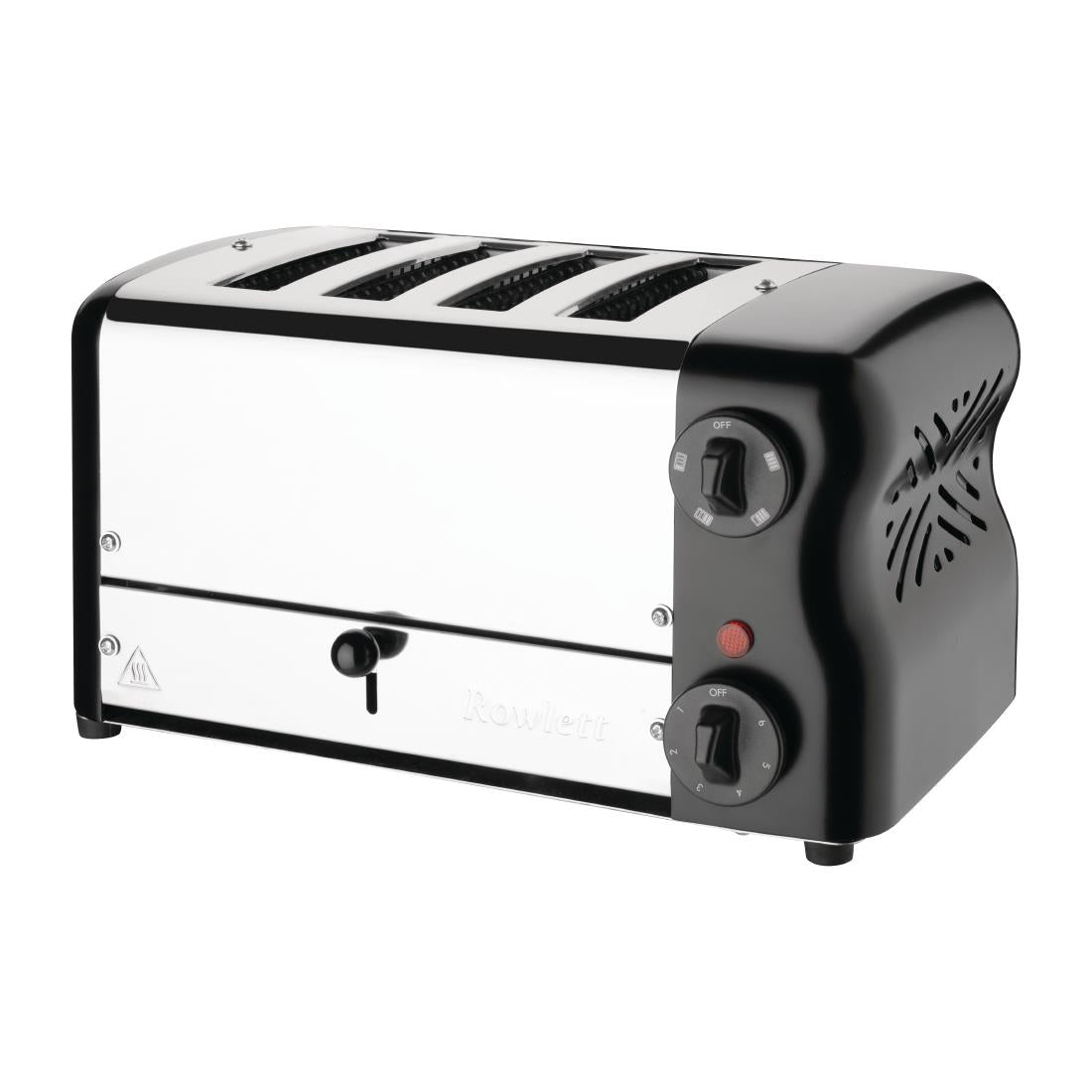 Rowlett Esprit 4 Slot Toaster Jet Black w/2x Additional Elements & Sandwich Cage • PAS-HW913-A