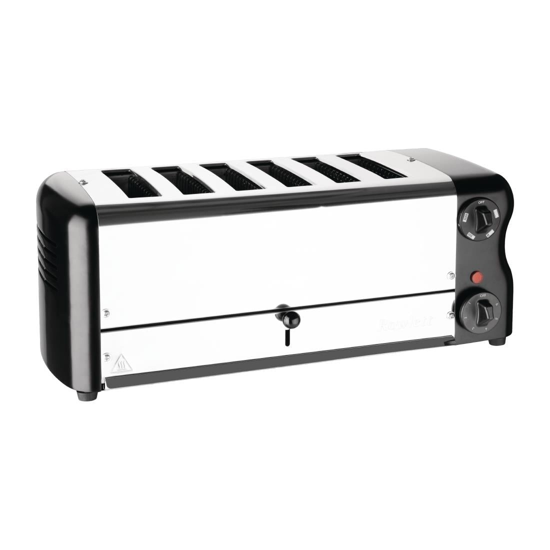 Rowlett Esprit 6 Slot Toaster Jet Black w/2x Additional Elements & Sandwich Cage • PAS-HW917-A