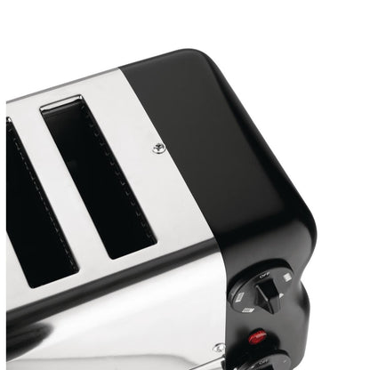 Rowlett Esprit 6 Slot Toaster Jet Black w/2x Additional Elements & Sandwich Cage • PAS-HW917-A