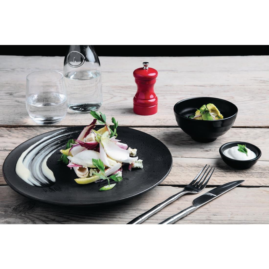 Olympia Fusion Round Coupe Plate - 270mm 10 1/2" (4 Pack) • PAS-DR088