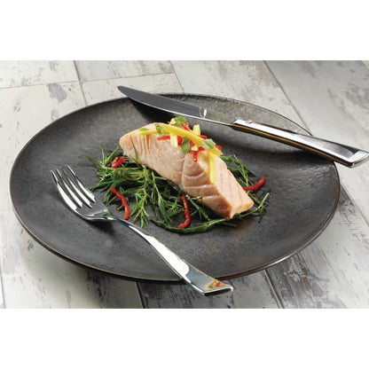 Olympia Fusion Round Coupe Plate - 270mm 10 1/2" (4 Pack) • PAS-DR088