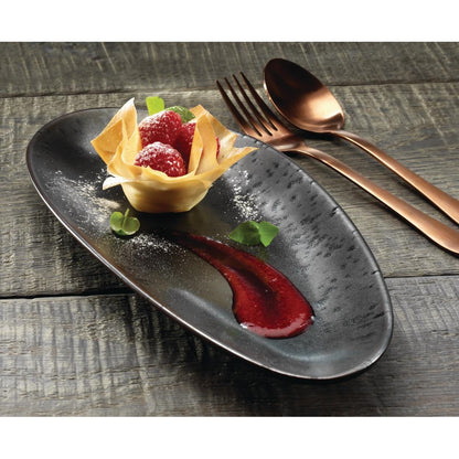 Olympia Fusion Oval Plate - 357x172mm 14x 6 3/4" (4 Pack) • PAS-DR090
