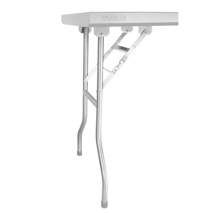 Vogue Stainless Steel Folding Work Table 1830x760x780 (1830x760x780mm) • PAS-DR195