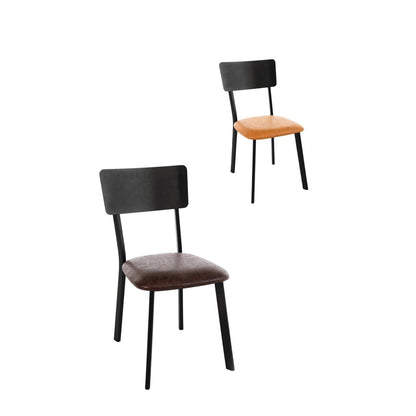 Bolero Metal & PU Side Chair Vintage Camel (4 Pack) • PAS-DR300