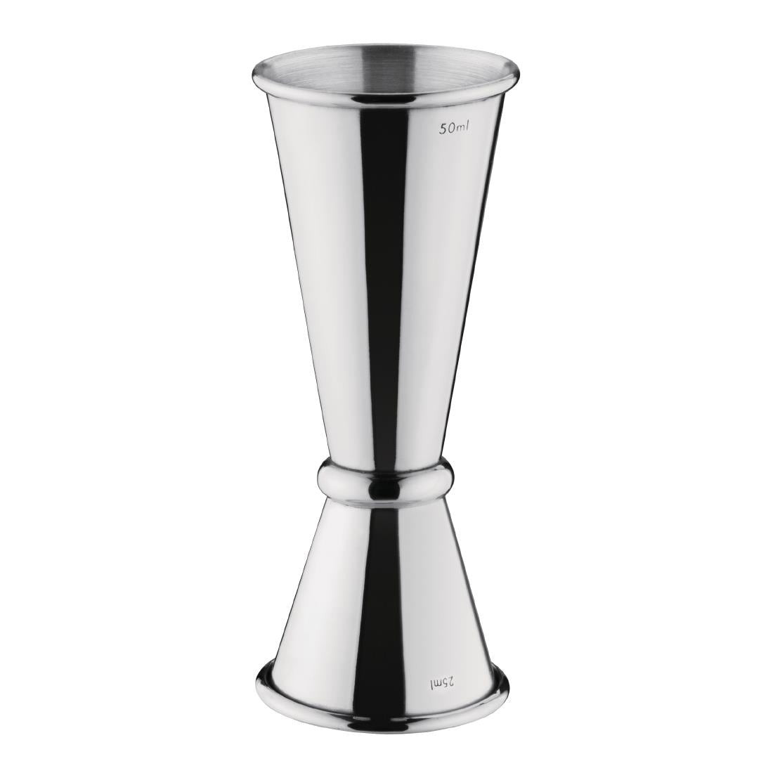 Olympia Banded Chrome Jigger 25/50ml • PAS-DR593