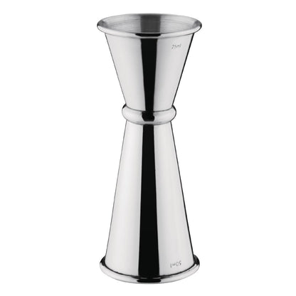 Olympia Banded Chrome Jigger 25/50ml • PAS-DR593
