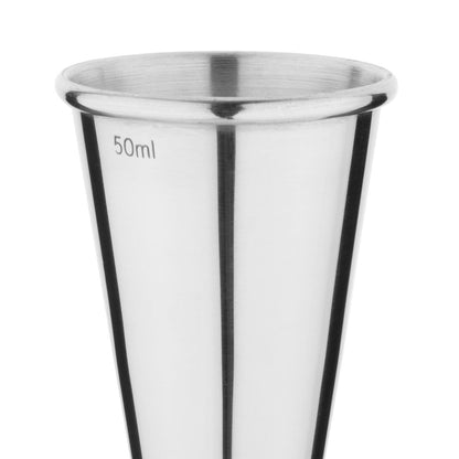 Olympia Banded Chrome Jigger 25/50ml • PAS-DR593