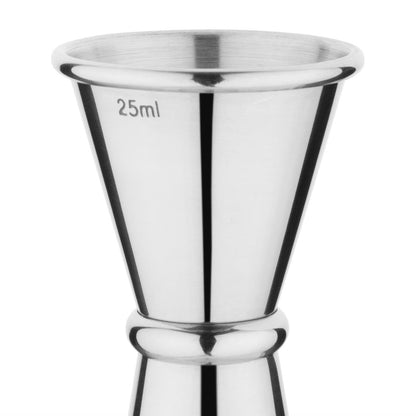 Olympia Banded Chrome Jigger 25/50ml • PAS-DR593