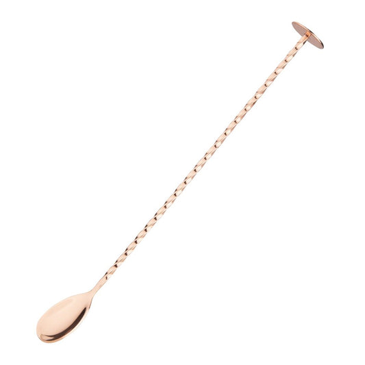 Olympia Cocktail Mixing Spoon Copper (270(L)x28(W)mm. Copper plated) • PAS-DR615