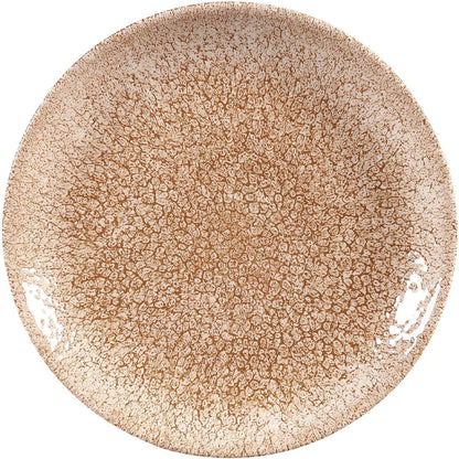 Churchill Studio Prints Raku Coupe Plate Garnet Orange 165mm (12 Pack) (Pack of 12) • PAS-DR703