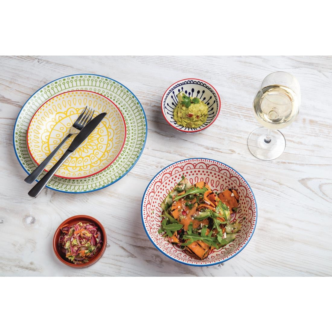 Olympia Tapas Rustic Mediterranean Dish Small - 102x20mm 4x 4/5" (6 Pack) (Colour: Terracotta. 20(h) x 103(w) x 103(Ø)mm. Box quantity: 6.) • PAS-CD740