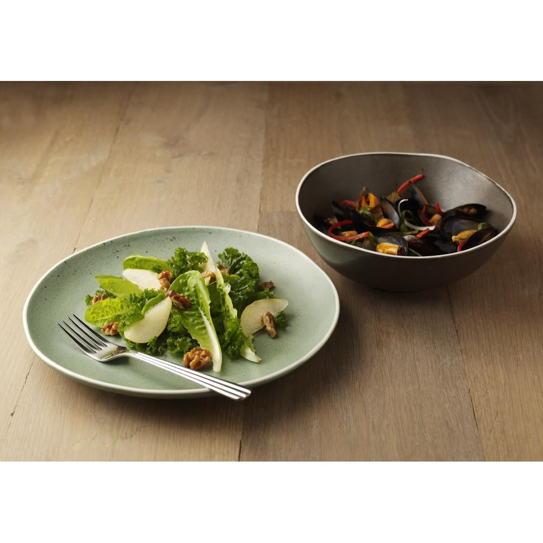 Olympia Chia Green Plate - 270mm 10 1/2" (6 Pack) (Multiple Sizes Available. Pack Quantity: 6) • PAS-DR800