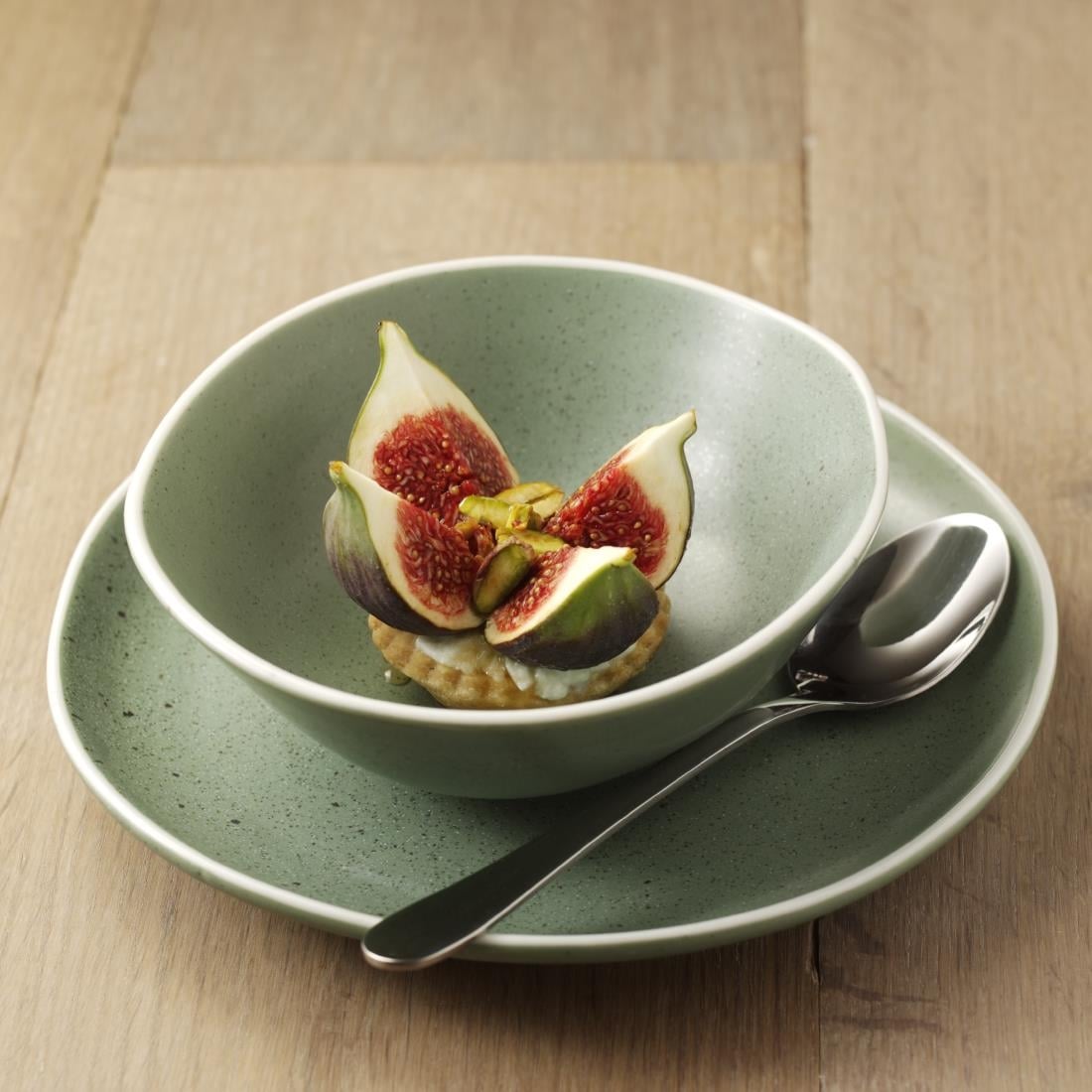 Olympia Chia Green Plate - 200mm 8" (Box 6) • PAS-DR801