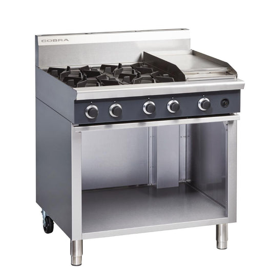 Cobra by Moffat Cooktop with 4 Burners and Griddle On Cabinet Base Natural Gas C9C • PAS-GR811-N