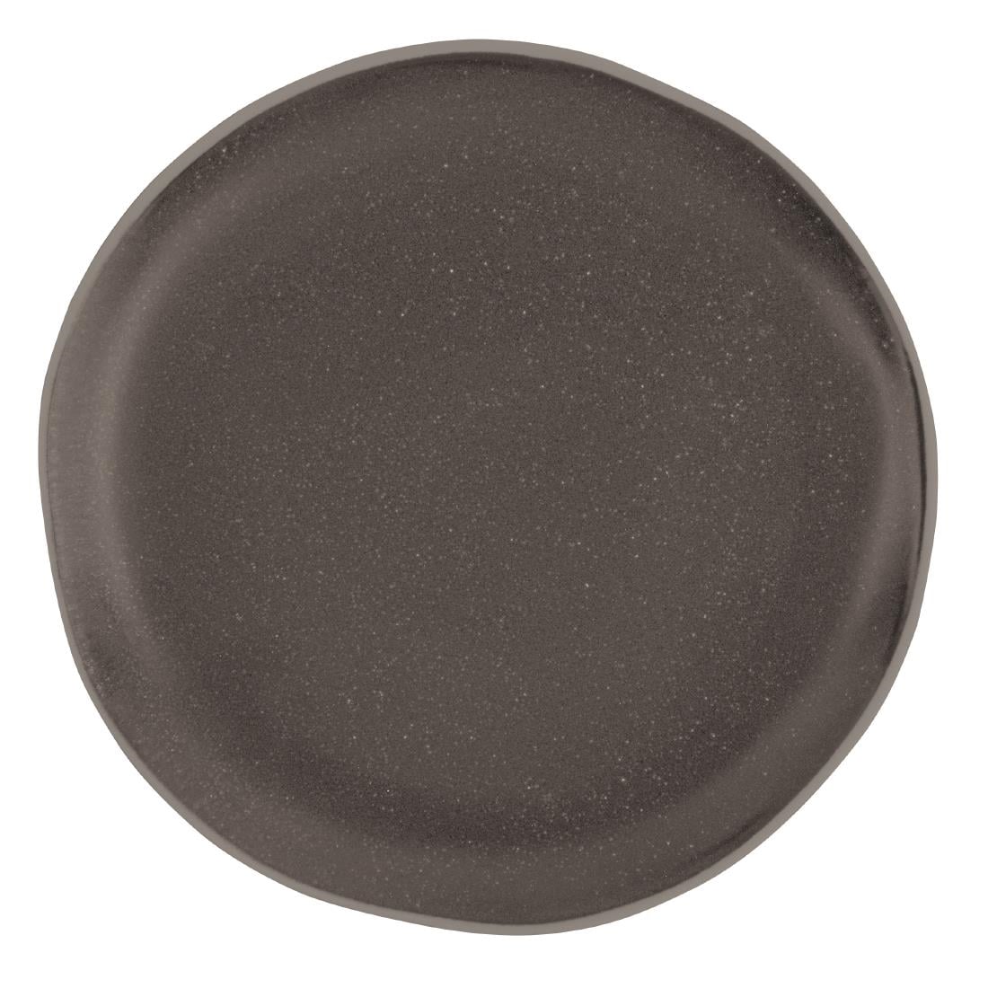 Olympia Chia Charcoal Plate - 200mm 8" (6 Pack) • PAS-DR815