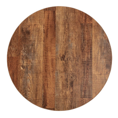 Bolero Pre-Drilled Round Table Top Urban Dark 600mm • PAS-DR822
