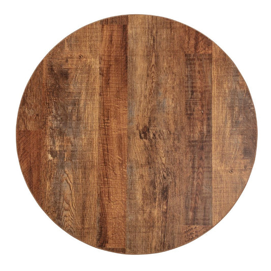Bolero Pre-Drilled Round Table Top Urban Dark 600mm • PAS-DR822