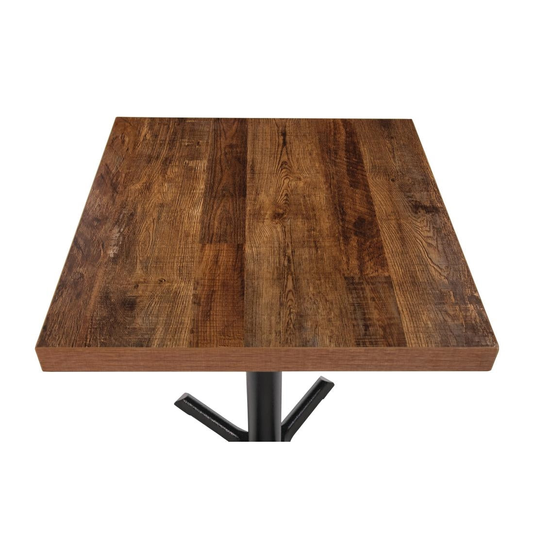 Bolero Pre-Drilled Square Table Top Urban Dark 700mm (Style: Urban Dark. Square. Size: 700x700mm) • PAS-DR823