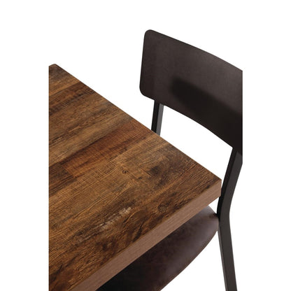 Bolero Pre-Drilled Square Table Top Urban Dark 700mm (Style: Urban Dark. Square. Size: 700x700mm) • PAS-DR823