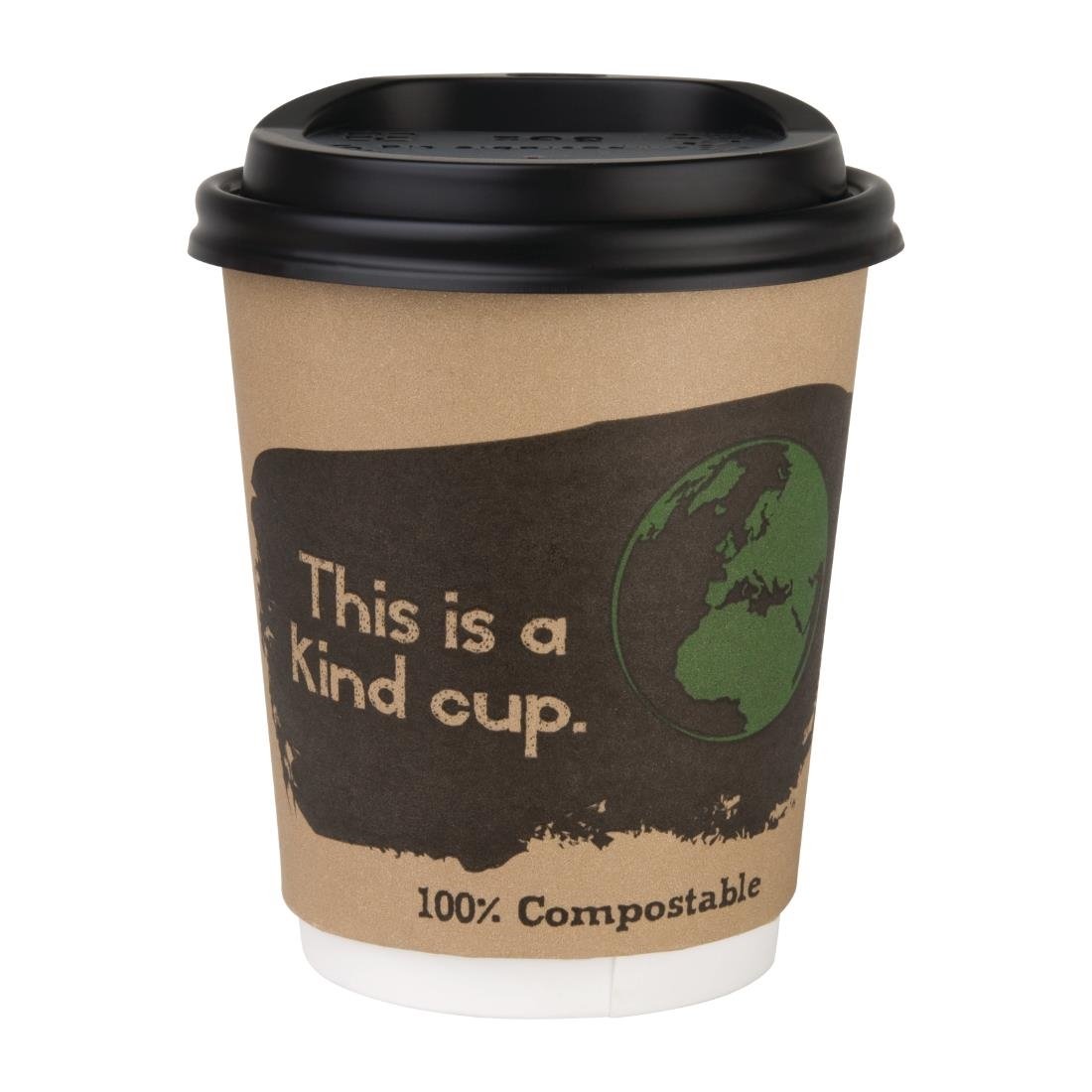 Fiesta Compostable Hot Cup Lids 225ml (Pack of 1000) • PAS-DS052