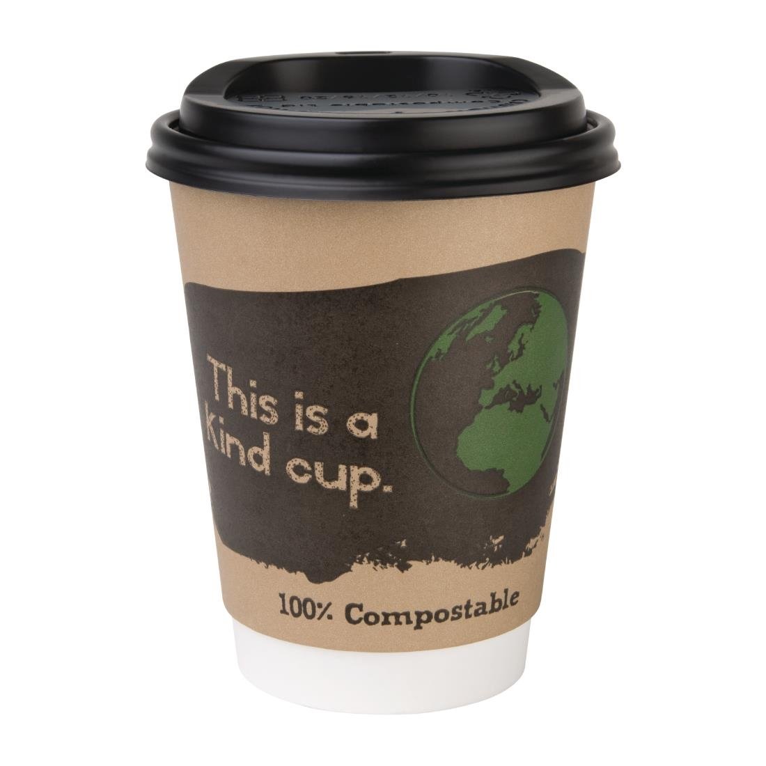 Fiesta Compostable Hot Cup Lids 340ml Pack of 1000 • PAS-DS053