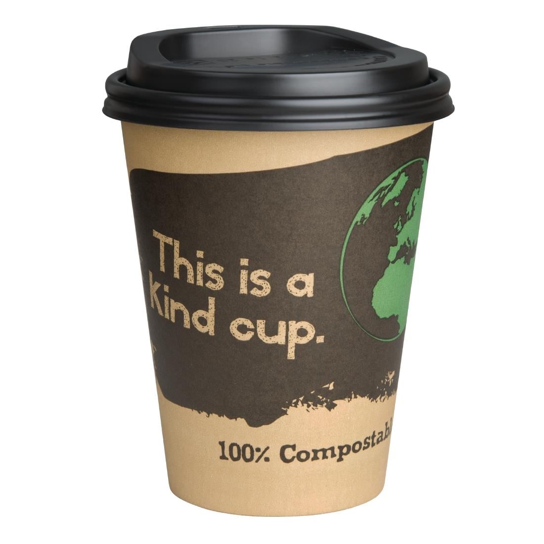 Fiesta Compostable Hot Cup Single Wall Kind 340ml (50 Pack) (Pack of 50 | 340ml / 12oz) • PAS-DS059