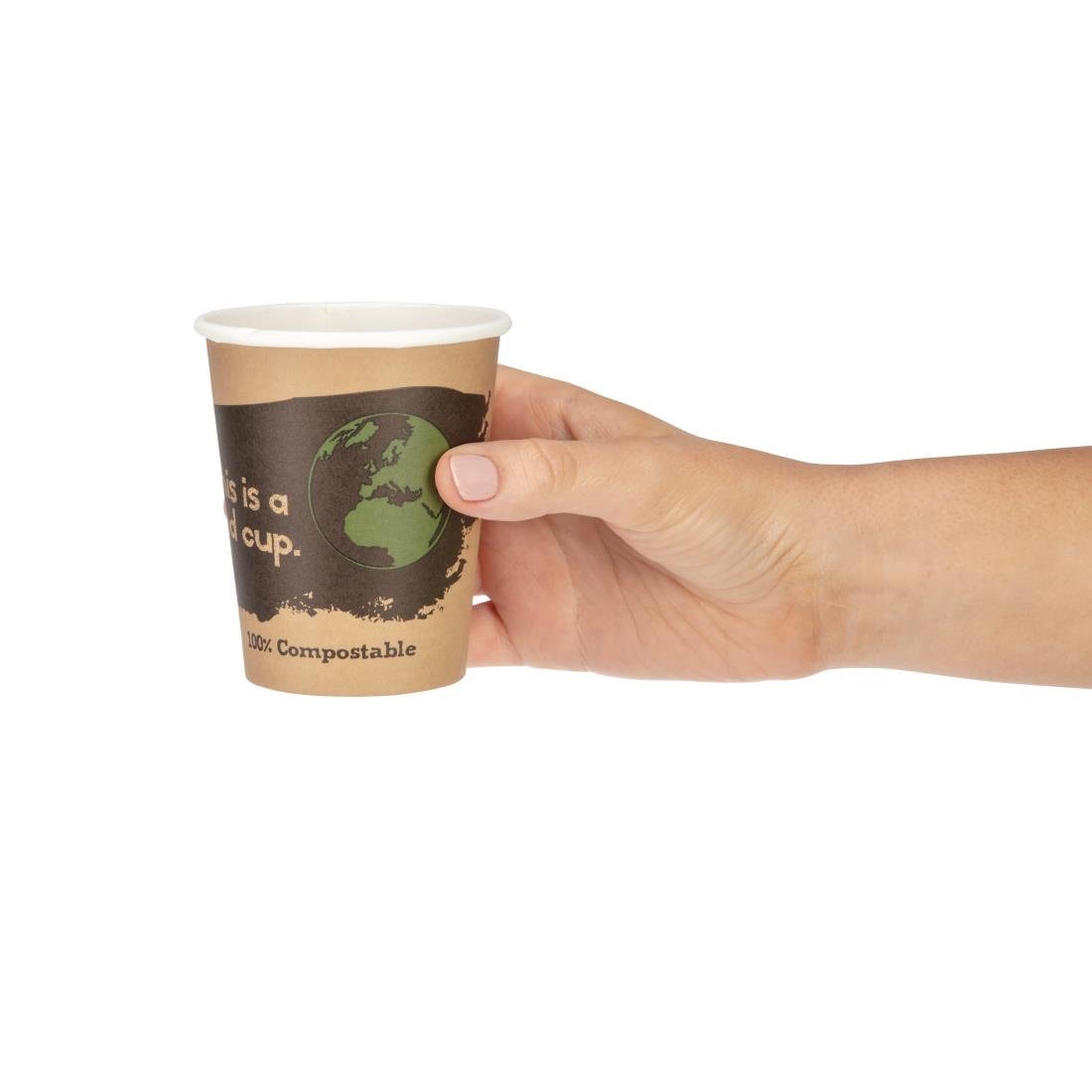 Fiesta Compostable Hot Cups Single Wall 225ml Pack of 50 • PAS-DS057