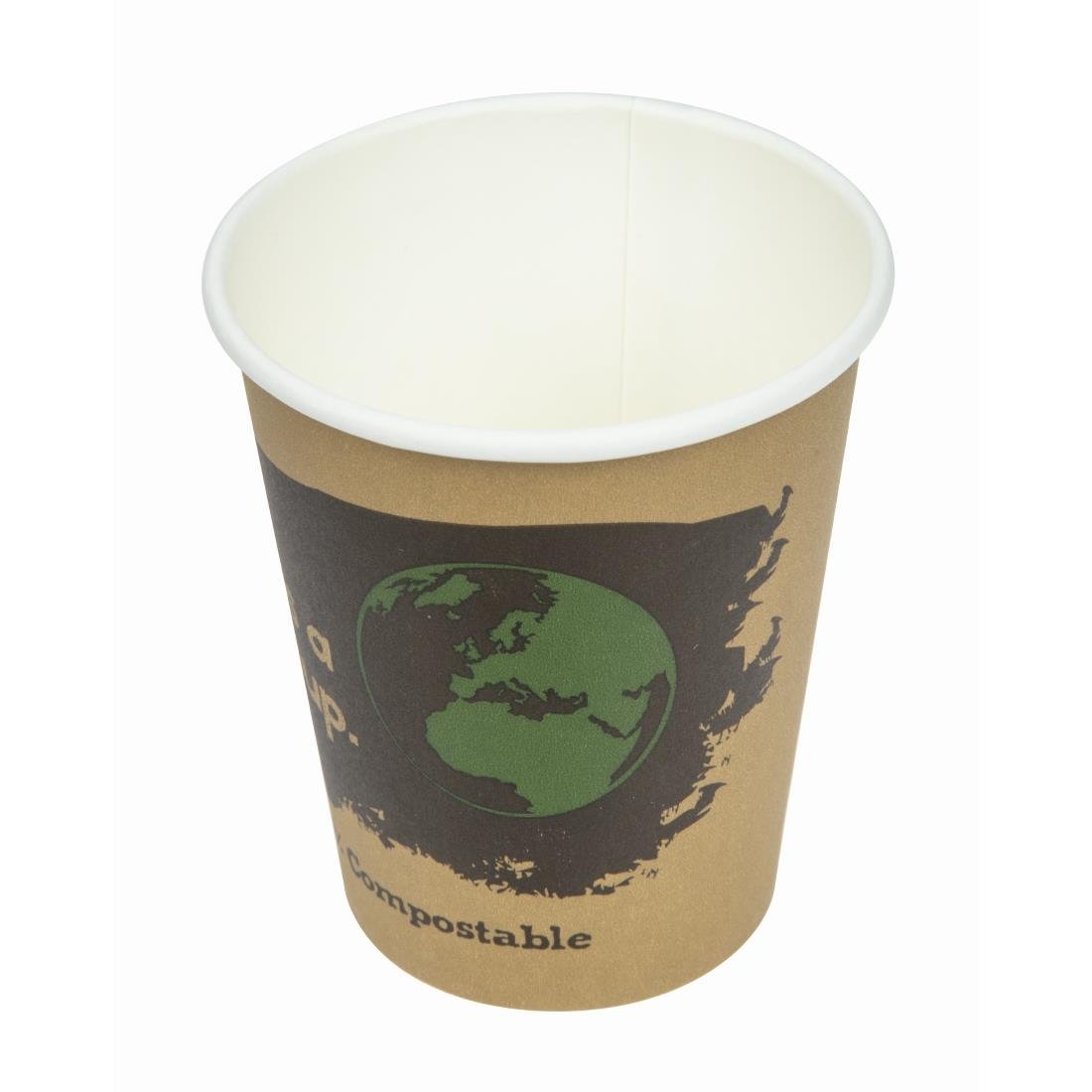 Fiesta Compostable Hot Cups Single Wall 225ml Pack of 50 • PAS-DS057