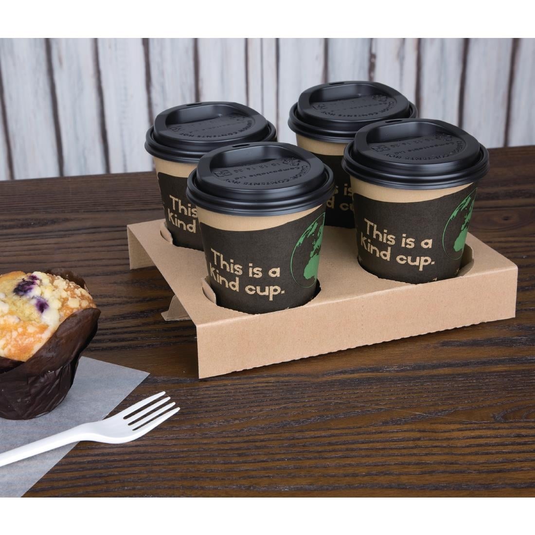 Fiesta Compostable Hot Cup Single Wall Kind 340ml (50 Pack) (Pack of 50 | 340ml / 12oz) • PAS-DS059
