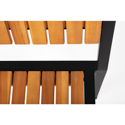 Bolero Steel & Acacia Side Chairs (4 Pack) • PAS-DS150