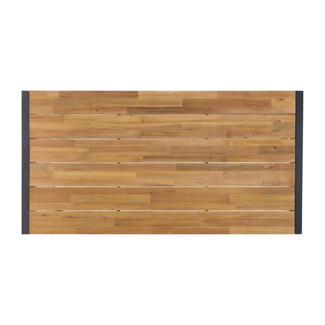 Bolero Acacia Wood and Steel Rectangular Industrial Table 1800mm • PAS-DS157