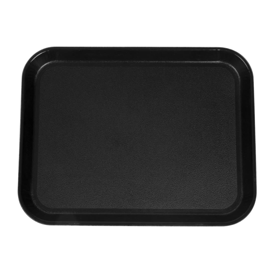 Cambro Epic Tread Non-Slip Rectangular Tray - Black - 270x350mm • PAS-DS516